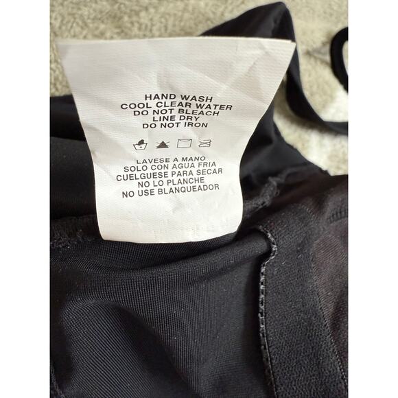 Slim Shaper Black One-Piece Swimsuit, Size 14 - Picture 4 of 5